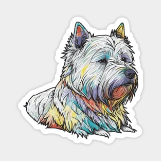 West Highland White Terrier Art Magnet