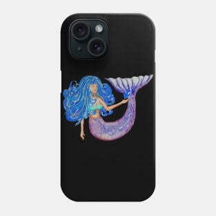 Mermaid with Blue Hair Phone Case