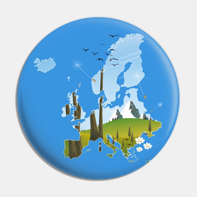 Europe Pin by nickemporium1