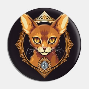 Abyssinian Cat Pin