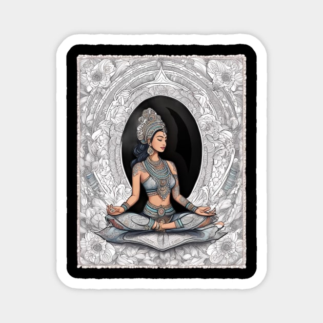 Iyengar Yoga Magnet by animegirlnft