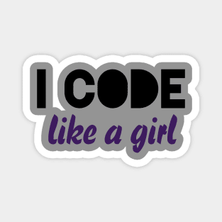 i code like a girl Magnet