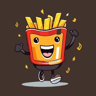 kawaii french fries T-Shirt cute potatofood T-Shirt