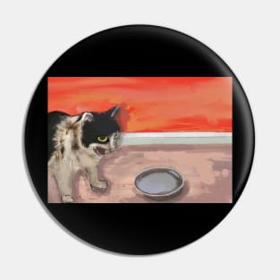 Hangry Cat Pin