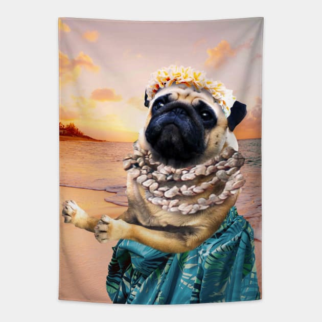 Pug tapestry top
