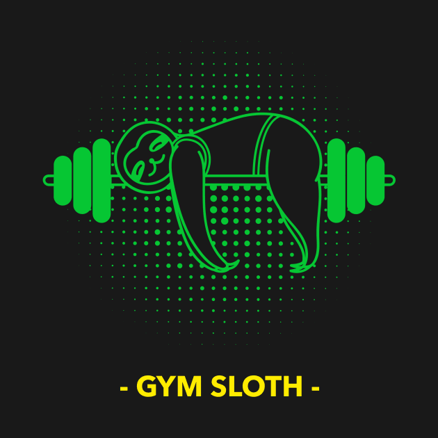 Gym Sloth by Fresh Sizzle Designs