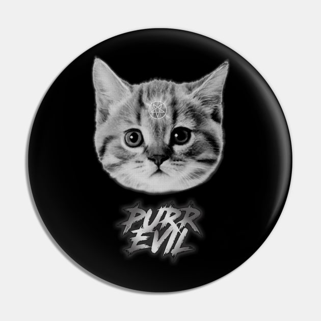 PURR EVIL Pin by Hiraeth Tees