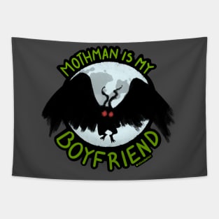 Mothman is my Boyfriend — Silhouette Tapestry