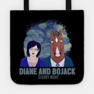 bojack and diane starry night Tote