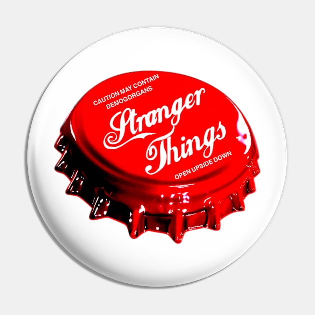 Hawkins Cola cap May contain Demogorgans Pin by Diversions pop culture designs