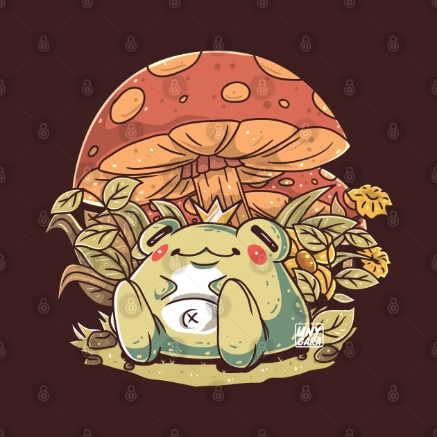 Sitting King Frog Collection: Frog and Mushroom by unygara