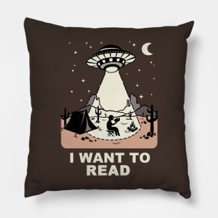 I Want to Read Pillow