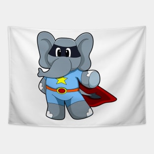 Elephant as Hero with Cape Tapestry