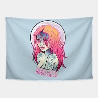 Stay Wild Moon Child Tapestry