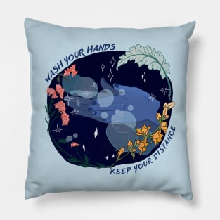 Wash Your Hands and Keep Your Distance Pillow