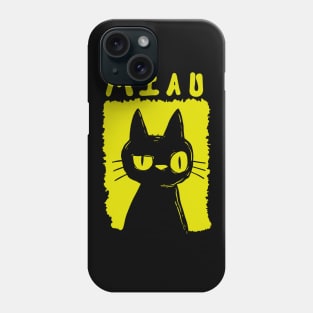 yellow cat Phone Case