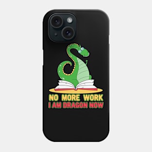 Funny book lovers gifts no book worm i am dragon book shirt Phone Case