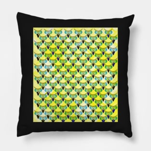 Tired owls in yellow Pillow