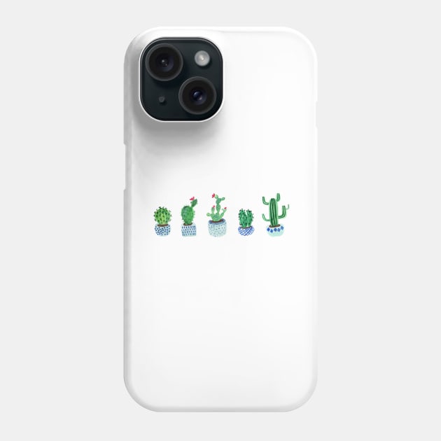 Cactus in watercolor Phone Case by Harpleydesign