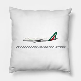 Alitalia Airbus A320-200 Tee Shirt Version Pillow