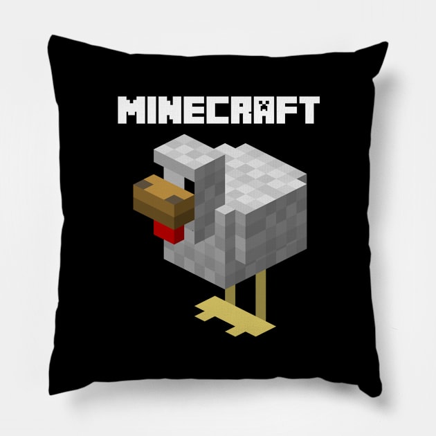 Minecraft chicken Pillow by Recovery Tee