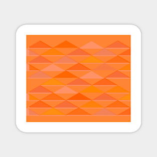 Orange Triangles Magnet