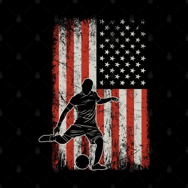 USA Flag Soccer Player by ryanjaycruz