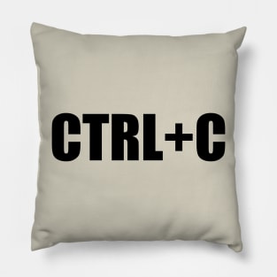 CTRL+C Command Design Gift for Code and  Program Developers Pillow