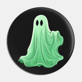 Green Ghost Slime Pin