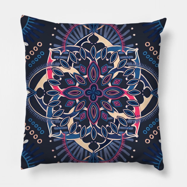 Midnight Circus Pillow by micklyn