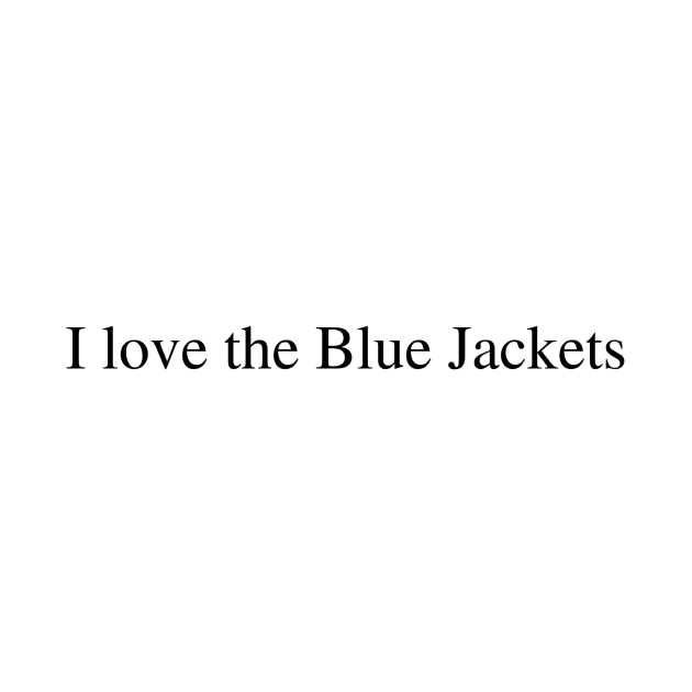 I love the Blue Jackets by delborg