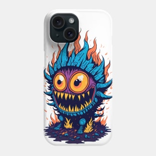 Colorful Creature with Big Eyes Phone Case