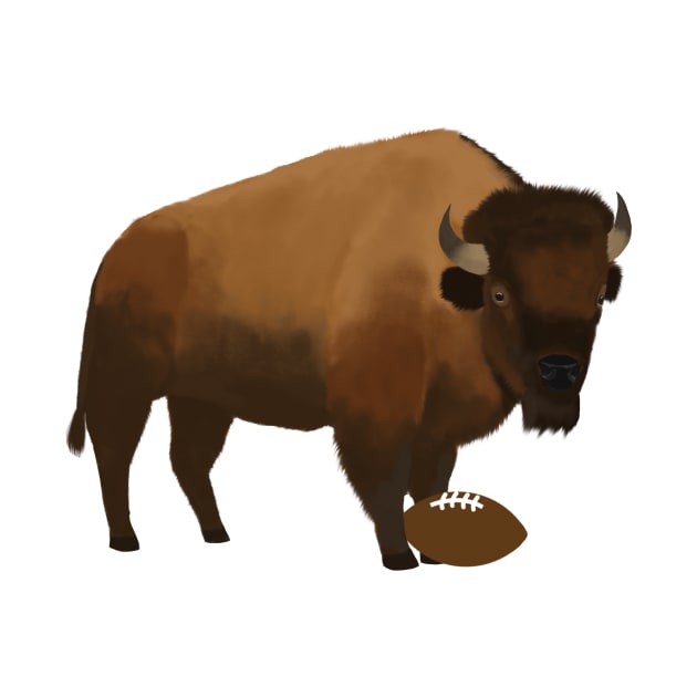 Football Bison by College Mascot Designs