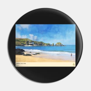 Mother Ivey’s Bay, Cornwall, Travel Poster (Landscape) Pin