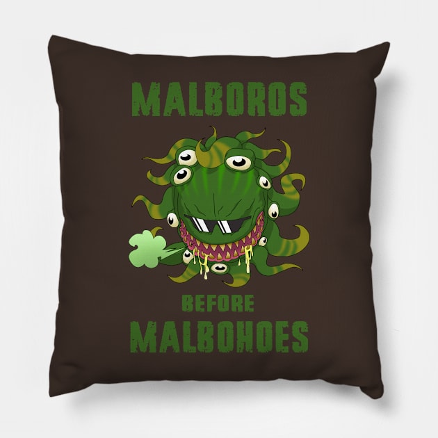 Malboros (green) Pillow by TheWellRedMage