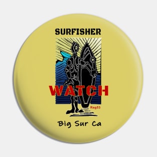 Big Sur California Surf Watch Pin