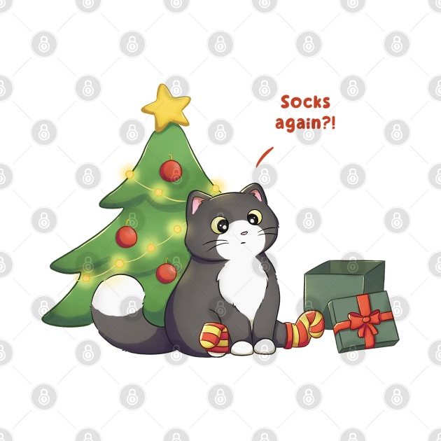 Cat Got Christmas Gift by Meowrye