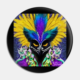 Mardi Gras raven 2023 Pin