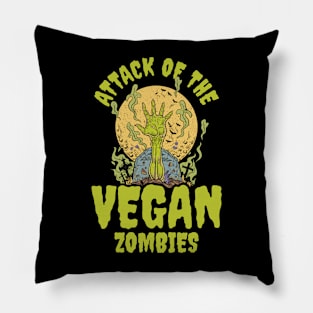 Vegan Zombies Funny Vegan Gift Pillow