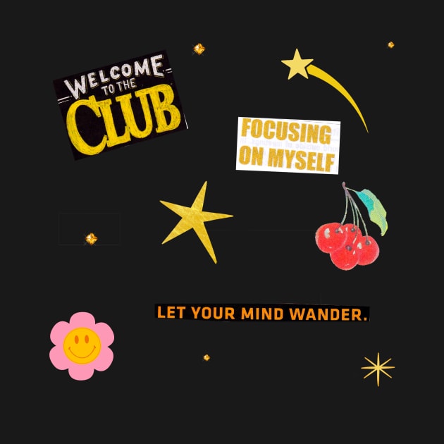 Welcome to the Club Fun Magazine Collage Aesthetic Sticker Pack by Asilynn