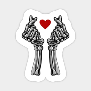 LOVE HAND SKULL SYMBOL Magnet