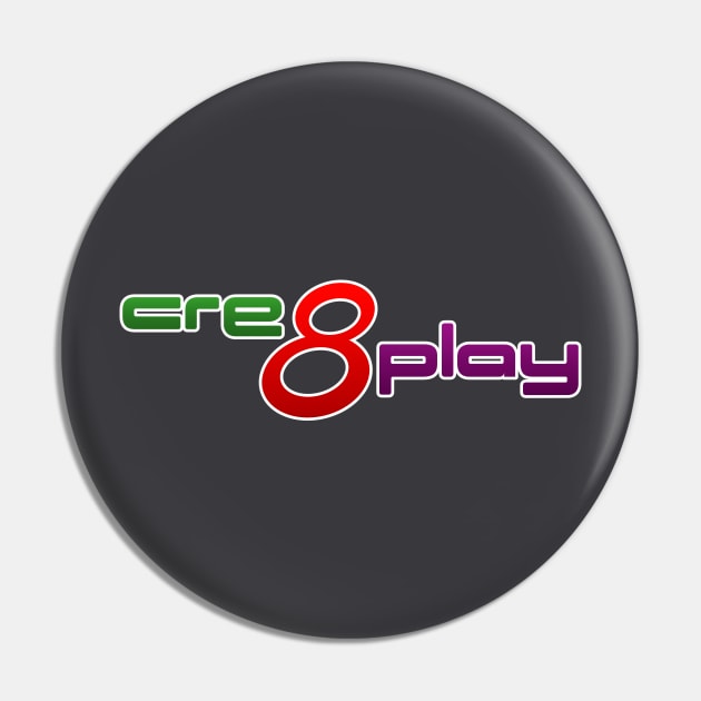 Cre8Play Logo Tee Pin by cre8play