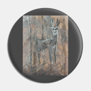 Deer in the mountains Pin