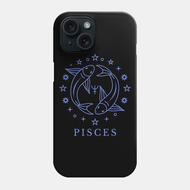 Pisces Astrology Zodiac Sign Phone Case by Pacific Opal