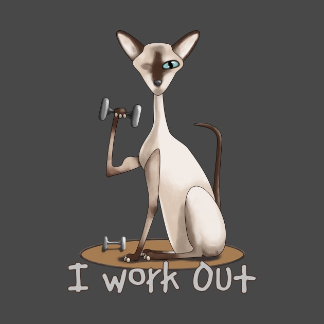 The Gym Cat by LumpyLintbunny