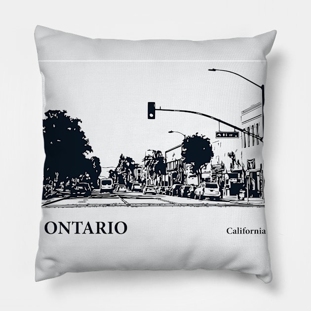 Ontario - California Pillow by Lakeric