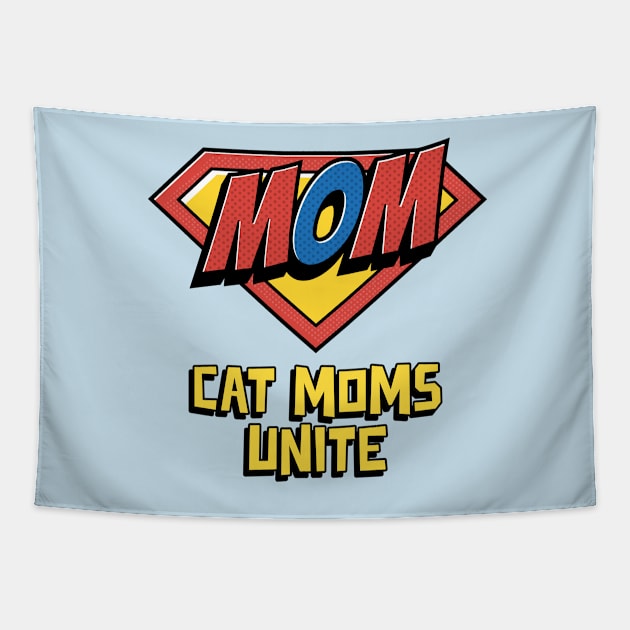 Cat Moms Unite Tapestry by leBoosh-Designs