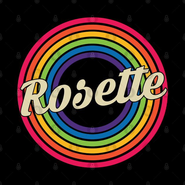 Rosette - Retro Rainbow Style by MaydenArt