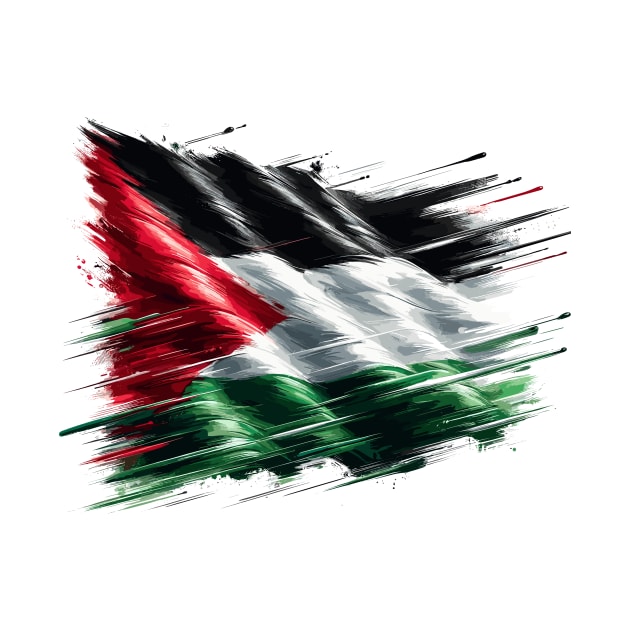 Palestinian flag by Muslimory