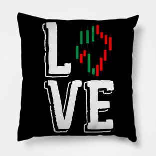 Stock Market Love | Trading Trader Stocks Forex Pillow